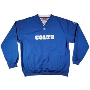 Indianapolis Colts 2007 NFL Team Apparel Y2K Pullover Windbreaker Jacket Mens L